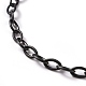 Персонализированные ожерелья-цепочки из абс-пластика NJEW-JN03220-09-3