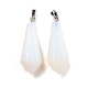 Synthetic Opalite Pointed Pendants G-I314-02P-25-4