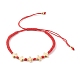 Ensembles de bracelets de perles tressées en nylon réglable unisexe BJEW-JB06330-4