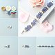 PandaHall Elite About 400 Pcs 6mm Tiny Satin Luster Glass Pearl Bead Round Loose Spacer Beads for Jewelry Making Cornflower Blue HY-PH0001-6mm-015-7
