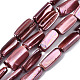 Spray Painted Natural Freshwater Shell Beads Strands SHEL-S276-90D-1