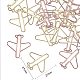 24 Pcs 2 Colors Airplane Shape Iron Paper Clips TOOL-SZ0001-02-1