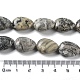 Natural Teardrop Map Stone/Picasso Stone/Picasso Jasper Beads Strands G-L242-17-5