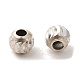 925 perles intercalaires rondes ondulées en argent sterling STER-K178-02B-S-1