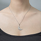 201 Stainless Steel Hollow Moon & Star Pendant Necklace NJEW-OY001-71-2