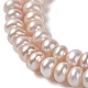 Fili di perle di perle d'acqua dolce coltivate naturali PEAR-J007-43-3