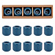 磁器キャンドルホルダー  キャンドルジャー  コラム  ミッドナイトブルー  3.2x3.2cm  内径：1.75のCM  5個/箱 DJEW-WH0043-20E-1