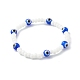 Perles de verre et perles de chalumeau faites à la main bracelets extensibles pour enfant BJEW-JB06475-01-1