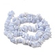 Dentelle bleue naturelle perles de puce agate brins G-E271-73-01-2
