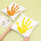 Plantillas de pintura plástica con estampado de manos benecreat DIY-WH0391-0083-8