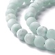 Frosted Natural Glass Beads Strands G-I247-15I-4