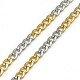 Модных мужских 304 нержавеющая сталь твист Снаряженная цепи ожерелья NJEW-L043B-39M-2