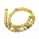 Opale jaune naturel brins de perles rondes G-M296-02-10mm-4