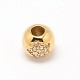 Rondelle 304 Stainless Steel Grade A Rhinestone European Large Hole Beads OPDL-M012-04B-1