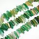 Dyed Natural Green Onyx Agate Chip Beads Strands G-E271-10-2