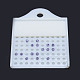 プラスチックビーズカウンタボード  長方形  ホワイト  10.1x7.8x0.55cm  ビーズサイズ：3mm  7.8x10.15x0.6cm  ビーズサイズ：4mm  2個/セット KY-P009-01-2