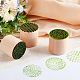 OLYCRAFT 3 Pcs 3-Style Wood Pottery Stamp 2 Inch Flower Shape Wood Pottery Tools Stamps Column Flower Pattern Round Wood Stamp Natural Wood Stamp Kit for Scrapbooking and DIY Craft Letter Tiles AJEW-OC0004-19A-5