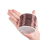 BENECREAT 17 Gauge (1.2mm) Aluminum Wire 380FT (116m) Anodized Jewelry Craft Making Beading Floral Colored Aluminum Craft Wire - Brown AW-BC0001-1.2mm-11-3