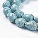 Chapelets de perles en turquoise synthétique G-E456-19-8x12mm-3