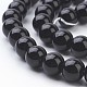 Synthetic Black Stone Beads Strands GSR4mmC044-2