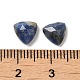 天然混合石キャブチョーン  多面カット  三角形  染めと未染色の混合  7x7x3mm G-G834-G02-4