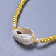 Adjustable Glass Seed Bead & Tibetan Style Zinc Alloy Charm Bracelet Sets BJEW-JB04282-03-4