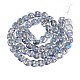 Perles en verre plaquent brin&nbsp;EGLA-S188-21-B01-4