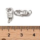 Rhodium Plated 925 Sterling Silver Lobster Claw Clasps STER-D006-23P-3