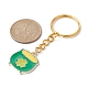 Porte-clés pendentif en alliage d'émail KEYC-JKC00622-03-3