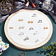 Bandeja redonda de exhibición de joyería de anillo de madera de 92 ranura EDIS-WH0030-20A-5
