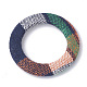 Tela hecha a mano tela cubierta anillos de enlace WOVE-Q071-25A-03-1