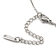 201 collier pendentif arbre de vie en acier inoxydable avec chaînes forçat NJEW-Q317-12P-3