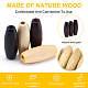 OLCRAFT 100Pcs Large Wooden Loose Spacer Beads Macrame Beads Natural Wooden Tube Beads with 2 mm Large Hole for Bracelet Pendants Crafts DIY Jewelry Making(4 Colors) WOOD-OC0002-47-3