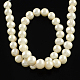 Grado de hebras de perlas de agua dulce cultivadas naturales PEAR-Q004-01B-2