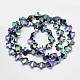 Electroplate Glass Beads Strands EGLA-N0001-27-A01-2