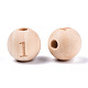 Unfinished Natural Wood European Beads WOOD-S045-141A-1-2