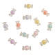 60 pièces 6 couleurs perles acryliques transparentes transparentes FACR-CJ0001-09-1