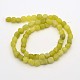 Chapelets de perles en jade citron naturel G-P070-01-2