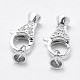 925 Sterling Silver Cubic Zirconia Lobster Claw Clasps STER-K169-05P-1