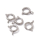 201 Stainless Steel Spring Ring Clasps STAS-J401-LD022-12-3
