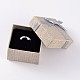Cuadrados cajas de cartón anillos CBOX-D028-01-4