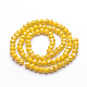 Electroplate Glass Faceted Rondelle Bead Strands X-EGLA-Q053-6mm-03-2