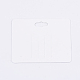厚紙ヘアクリップ表示カード  長方形  ライトグレー  7x9cm CDIS-T003-02-3