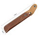 SUPERFINDINGS 1pcs Brown Single Leather Pen Case Portable 170mm Long Fountain Pen Protective Cover Pen Sleeve Pouch Leather Pencil Case Holder with Carving Process for School Office AJEW-WH0314-17A-2
