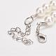 Acrylic Pearl Beaded Necklaces NJEW-P168-05-3