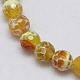 Natural Fire Crackle Agate Beads Strands G-L084-10mm-09-2