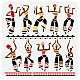 Fingerinspire donne africane pittura stencil 11.8x11.8 pollice grande donne danza stencil per dipingere riutilizzabile tribale motivo a onde floreali modello di disegno decorativo tema tribale stencil per artigianato fai da te DIY-WH0391-0583-1