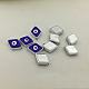 CCB Plastic Enamel Beads CCB-16.5x13x5-001-1
