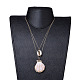 Shell Tiered Necklaces NJEW-JN02387-02-5