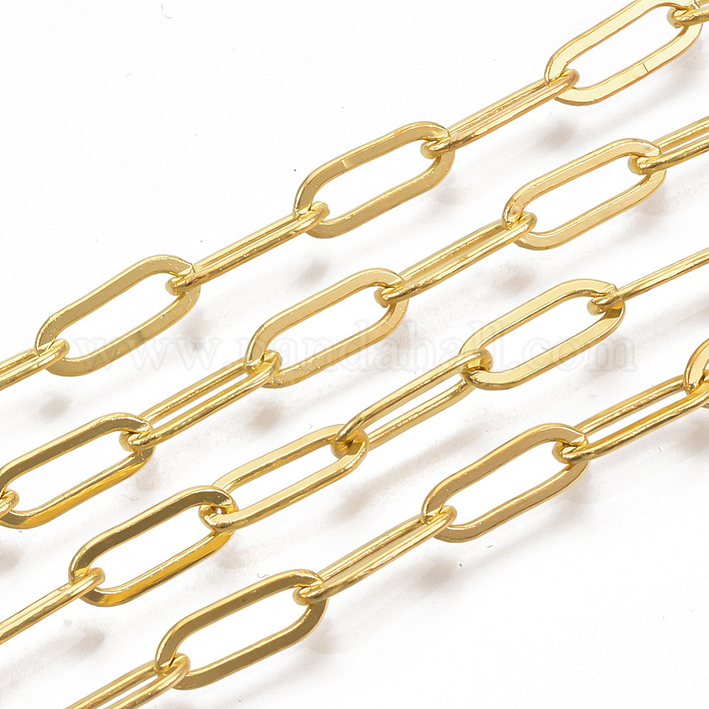 Wholesale Brass Paperclip Chains - Pandahall.com